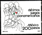 Stamps Mexico -  Décimos Juegos Panamericános