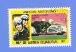 Sellos de Africa - Guinea Ecuatorial -   ASES DEL  MOTORISMO