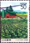 Stamps Japan -  Scott#Z424 intercambio 0,50 usd 50 y. 2000