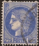 Stamps France -  Ceres  1938  2,25 Fr