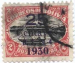 Sellos de America - Bolivia -  Emisiones de 1913 y 1916 sobrecargados