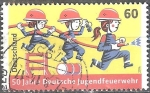 Stamps Germany -  50 Aniversario de los Bomberos Jovenes.