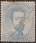 Stamps Europe - Spain -  Amadeo I  1872  6 cents