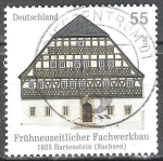 Stamps Germany -  Edificios de madera en Alemania de 1625 Hartenstein (Sachsen).