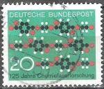 Stamps Germany -  125 años de investigación química de fibra.