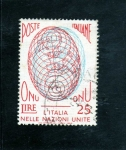 Sellos de Europa - Italia -  SERIE ONU