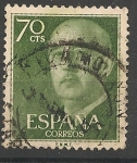 Stamps Spain -  General Franco. ED 1151