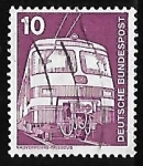 Stamps Germany -  Commuter train