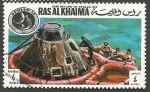 Sellos de Asia - Emiratos rabes Unidos -  Landing capsule - RAS AL KHALIMA (1972)