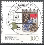 Stamps Germany -  Escudo de armas de los estados federales(Baviera). 