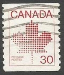 Sellos de America - Canad -  Canadian Maple Leaf Emblem (1982)