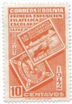 Stamps Bolivia -  Primera exposicion filatelica escolar