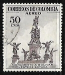 Stamps Colombia -  Monumento a Bolivar