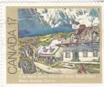 Stamps Canada -  pintura de Marc-Aurele Fortin