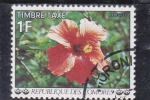 Stamps Comoros -  flores- ibiscus