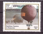 Sellos de Asia - Camboya -  serie- Dirigibles