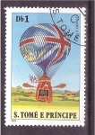 Sellos de Africa - Santo Tom y Principe -  serie- Globos aerostáticos