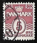 Stamps Denmark -  olas - numero 5