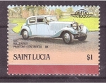 Sellos de America - Santa Lucia -  serie- AUTO 100