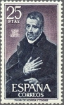 Stamps Spain -  ESPAÑA 1970 1961 Sello Nuevo Personajes Españoles Juan de Avila c/señal charnela