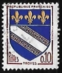 Stamps France -  Escudo de armas - Troyes