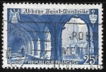 Stamps France -  Abadía de Saint-Wandrille