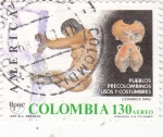 Stamps Colombia -  UPAE-PUEBLOS PRECOLOMBINOS