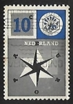 Stamps Netherlands -  Rosa de los vientos