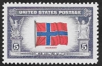 Stamps United States -  467 - Bandera de Noruega