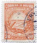 Sellos del Mundo : America : Bolivia : Conmemoracion de la revolucion del 20 de diciembre de 1943