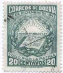 Sellos del Mundo : America : Bolivia : Conmemoracion de la revolucion del 20 de diciembre de 1943