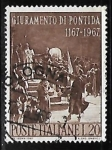 Stamps Italy -  8°anniversary of the oath of Pontida