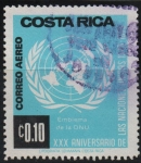 Stamps Costa Rica -  30th  ANIVERSARIO  DE  LAS  NACIONES  UNIDAS