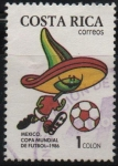 Stamps Costa Rica -  CAMPEONATO  MUNDIAL  MÉXICO  1986