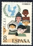 Stamps Spain -  ESPAÑA 1971 2054 Sello Nuevo XXV Aniversario de Unicef