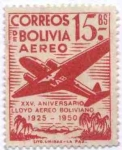 Sellos del Mundo : America : Bolivia : Conmemoracion del XXV aniversario del Lloyd Aereo Boliviano