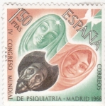 Stamps Spain -  IV CONGRESO DE PSIQUIATRIA (30)