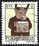 Stamps Poland -  Signos del Zodiaco - Taurus