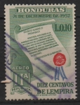 Sellos de America - Honduras -  CONSTITUCION  DE  LA  REPUBLICA