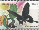 Sellos del Mundo : Asia : Malaysia : MARIPOSAS.  ATROPHANEURA  ARISTOLOCHIAE.  