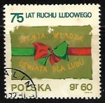 Stamps Poland -  Peasant Movement Flag