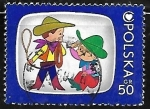 Sellos de Europa - Polonia -  Bolek and Lolek - programa de television infantil