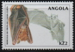 Stamps Angola -  MURCIELAGO  DE  FRUTA