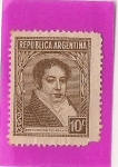 Stamps Argentina -  Bernardino Rivadavia