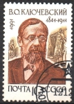 Sellos de Europa - Rusia -  HISTORIADOR  VASILI  O.  KLYUCHEVSKY  (1841-1911)