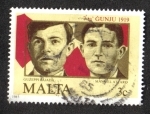 Stamps Malta -  66th Anniv. del 7 de junio de 1919 Demostraciones