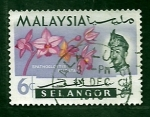 Sellos del Mundo : Asia : Malaysia : flores