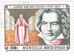 Stamps Mongolia -  LUDWIG VAN BEETHOVEN