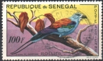 Stamps Senegal -  ABYSSINIAN  ROLLER