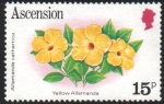 Stamps United Kingdom -  ALLAMANDA  AMARILLA